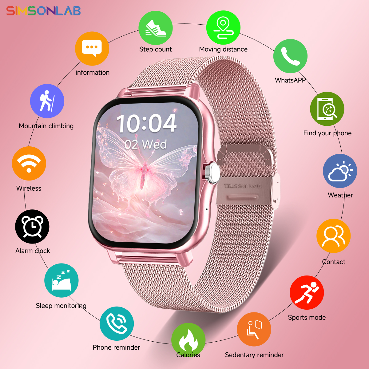 Smartwatch X12 - 2025 New Smartwatch 1.83''HD Screen Heart
