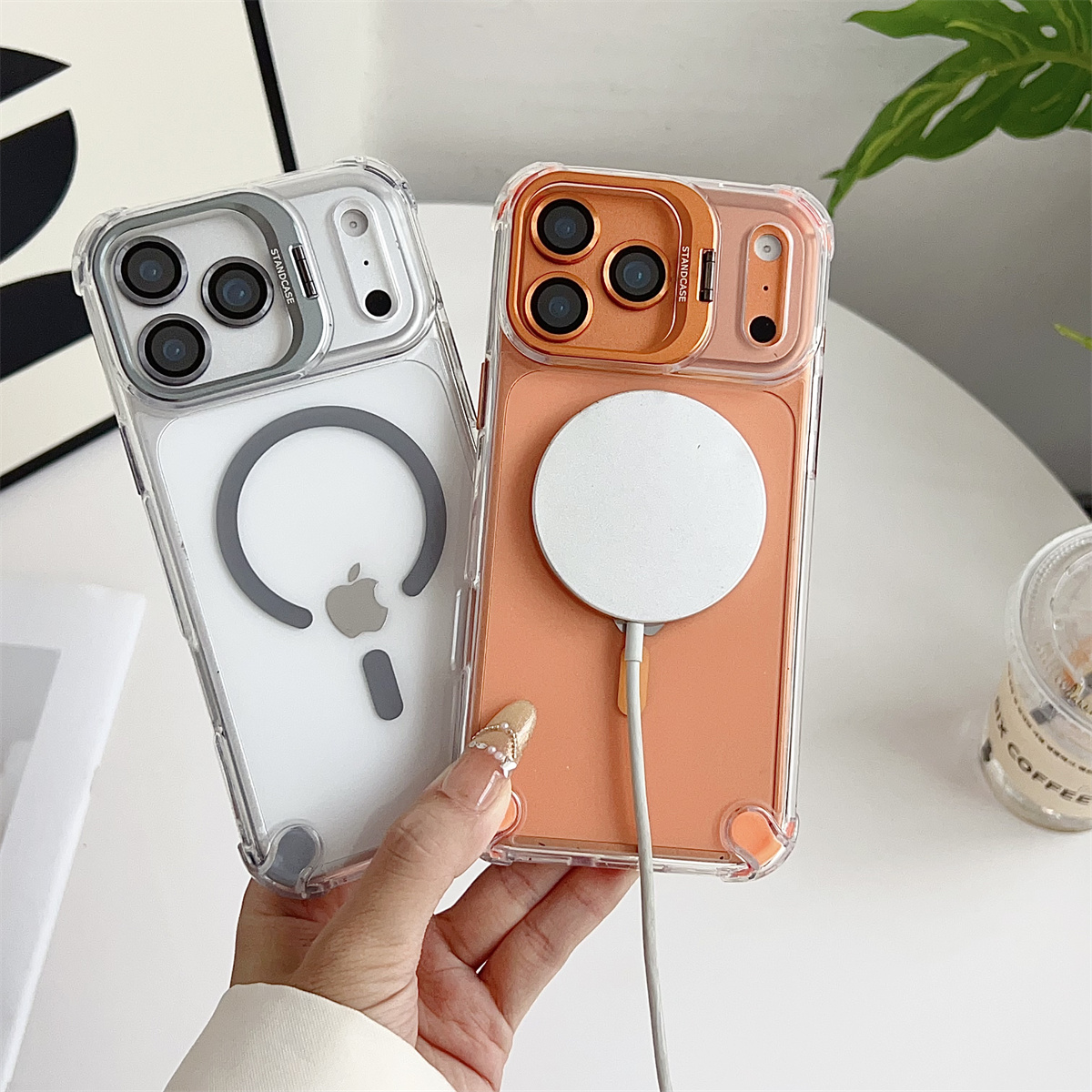 Magnetic Charging Stand - Magnetic Clear Phone Case for IPhone