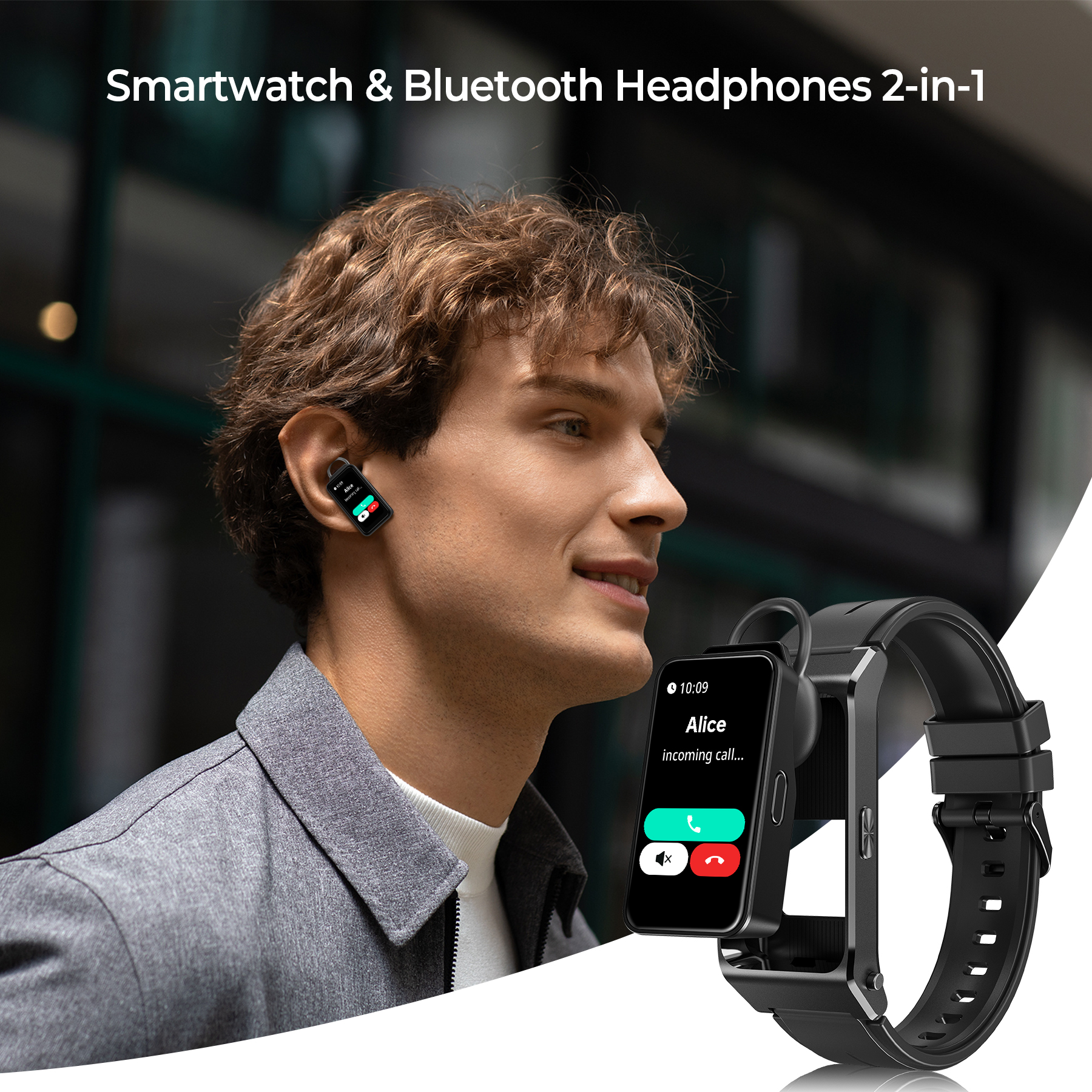 OUKITEL BT11 Smartwatch Blueto - đánh giá và giá Smartwatch Headset