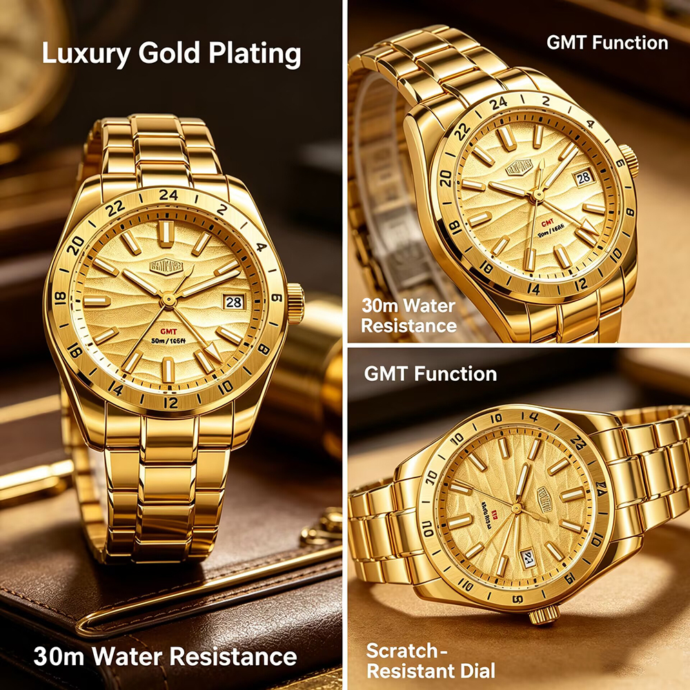 Quality Original GMT Men Clock - đánh giá và giá Smartwatch Nexus