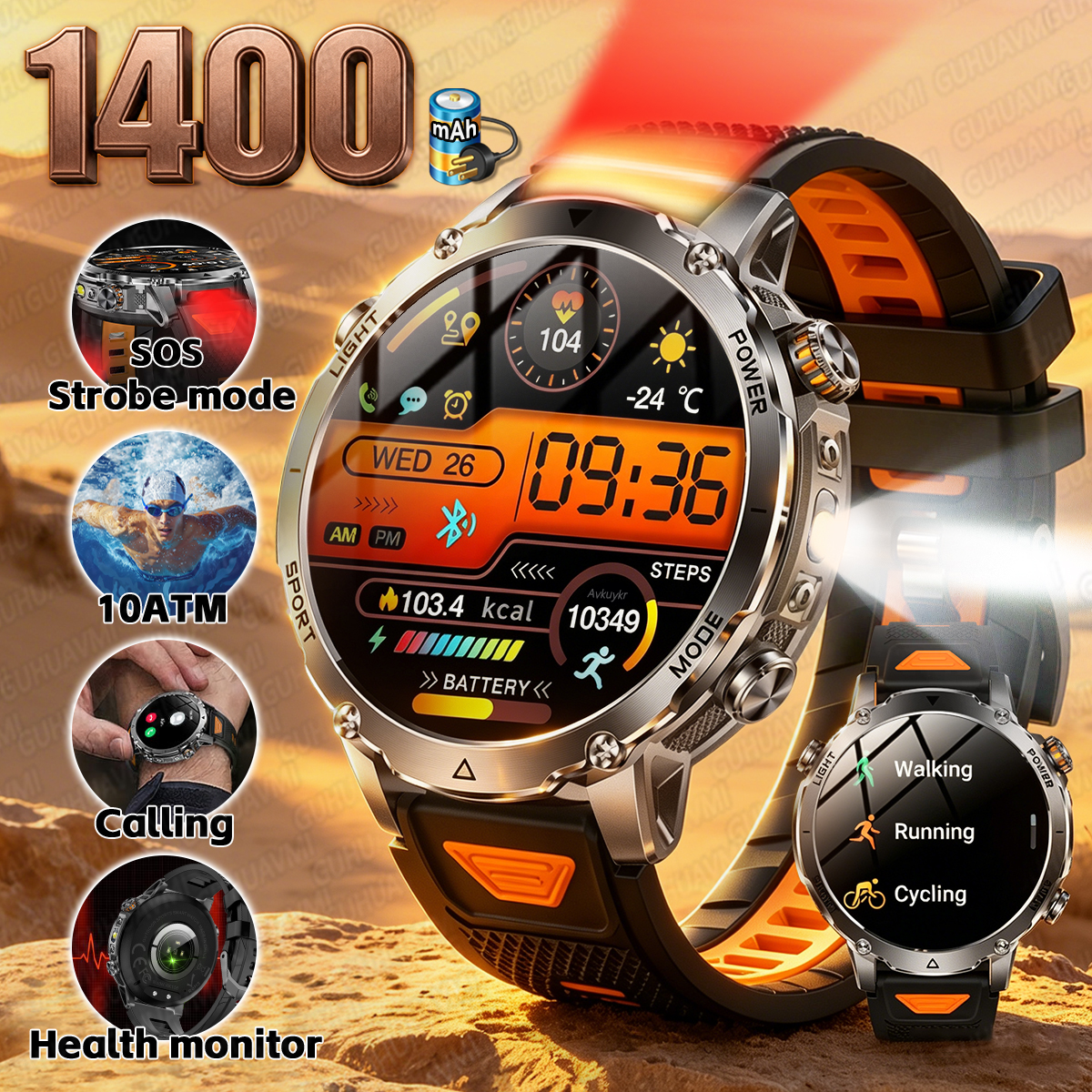 2026New Outdoor Military Shini - đánh giá và giá Smartwatch Nexus