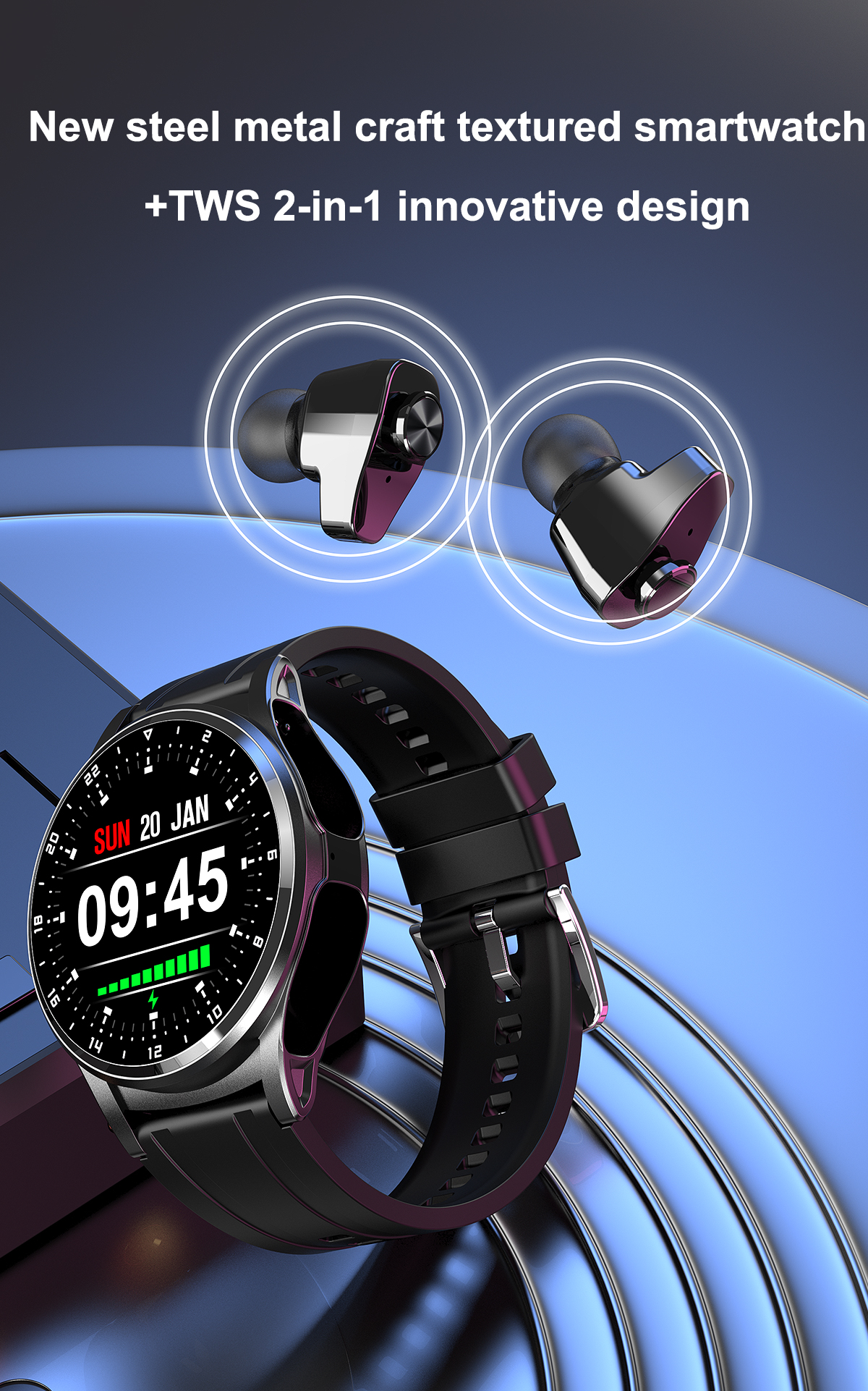 Headset Smart Watch 2 in 1 TWS - đánh giá và giá Smartwatch Headset