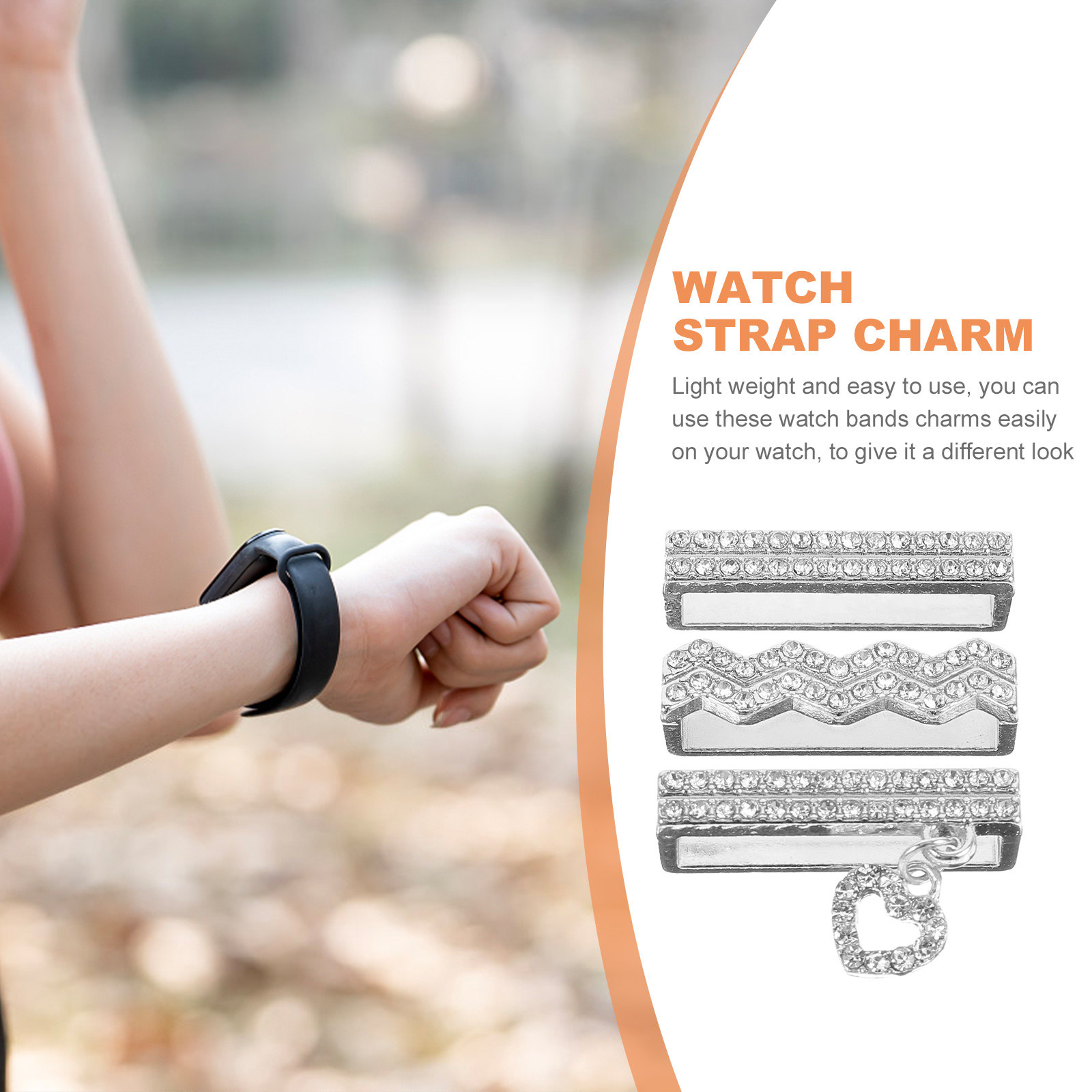 3 Pcs Smartwatch Charms Decora - đánh giá và giá Smartwatch Straps & Accessories