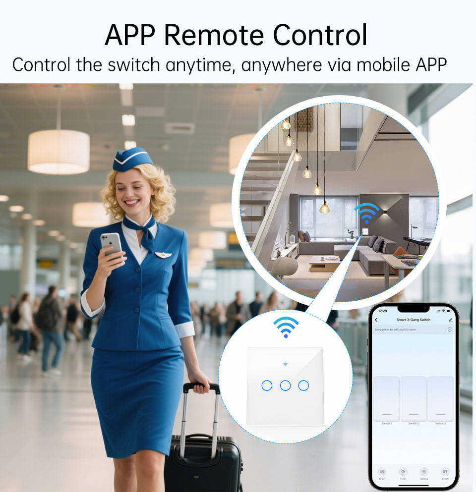 WiFi RF 433mhz Touch Wall Ligh - đánh giá và giá Smart Accessories