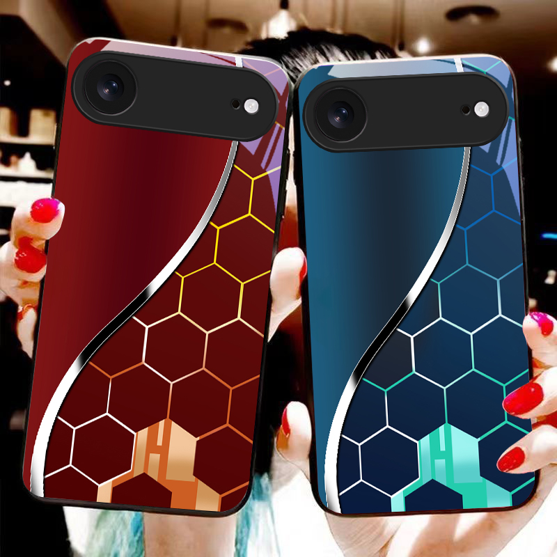 Purple honeycomb pattern For i - đánh giá và giá Screen Protector Film
