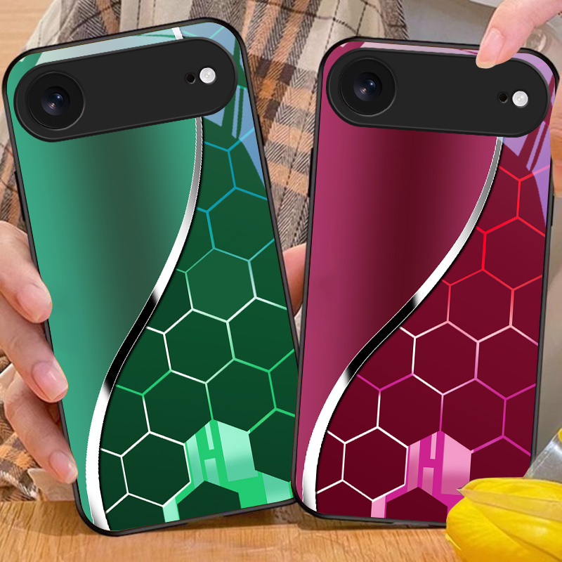 Purple honeycomb pattern For i - đánh giá và giá Screen Protector Film