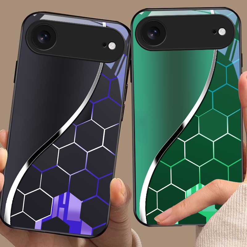 Purple honeycomb pattern For i - đánh giá và giá Screen Protector Film