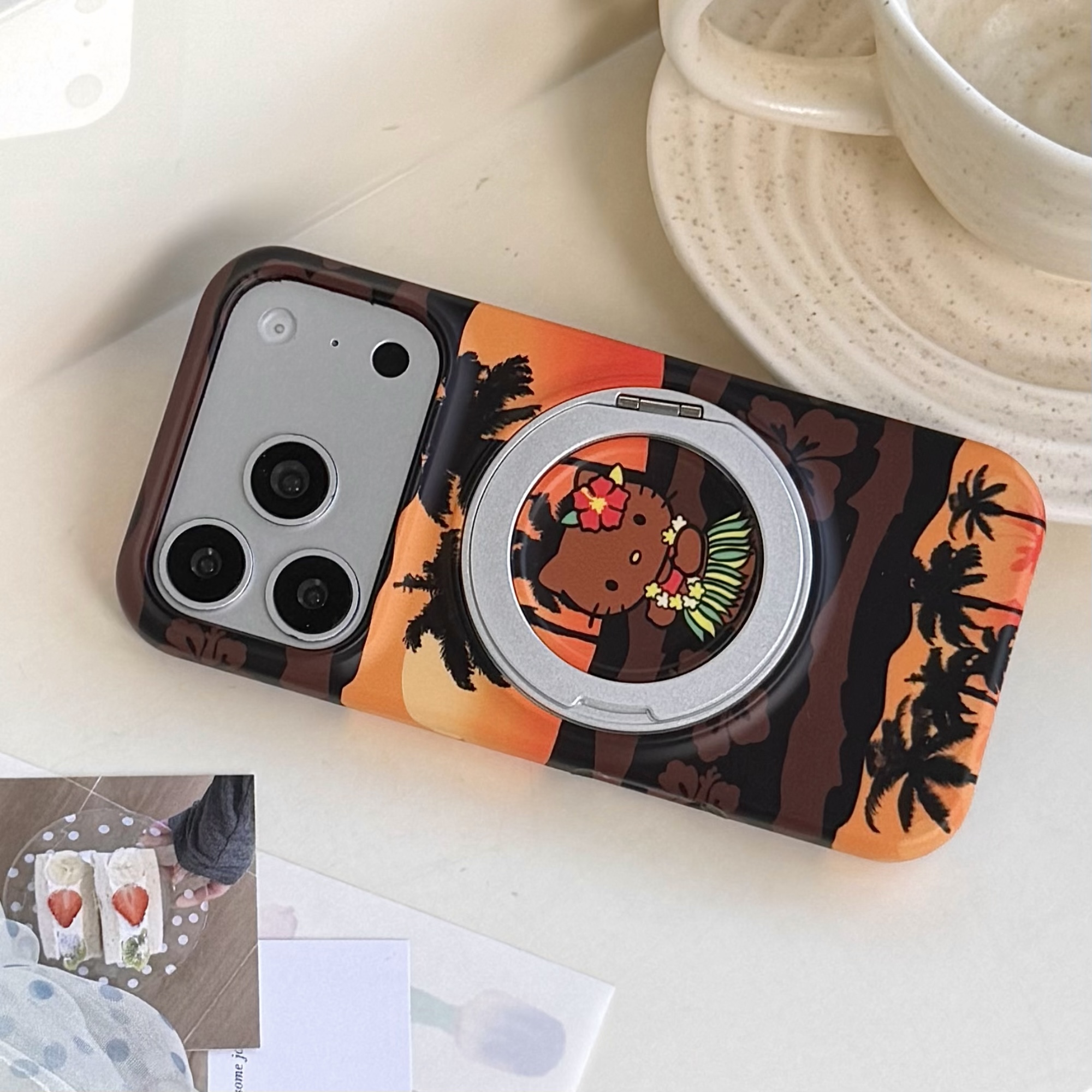 Luxury Sanrio Black Skin Hello - đánh giá và giá Magnetic Charging Stand