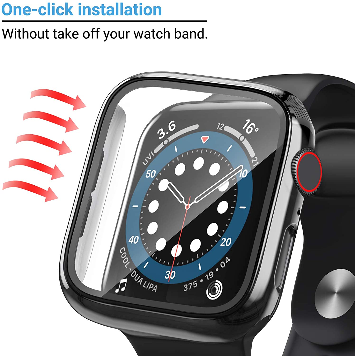 Glass+cover For Apple Watch Ca - đánh giá và giá Smartwatch Band Accessories