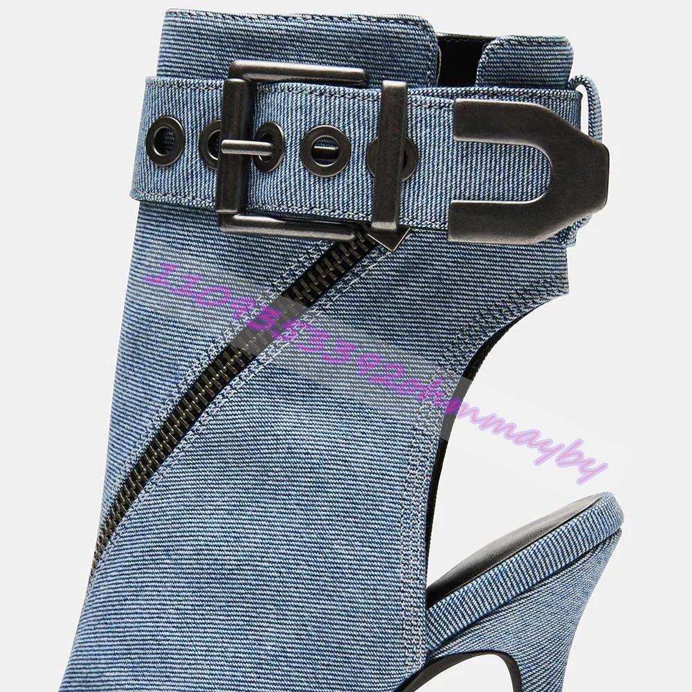 Summer Blue Denim Pointed-Toe  - đánh giá và giá Leather Classic Strap
