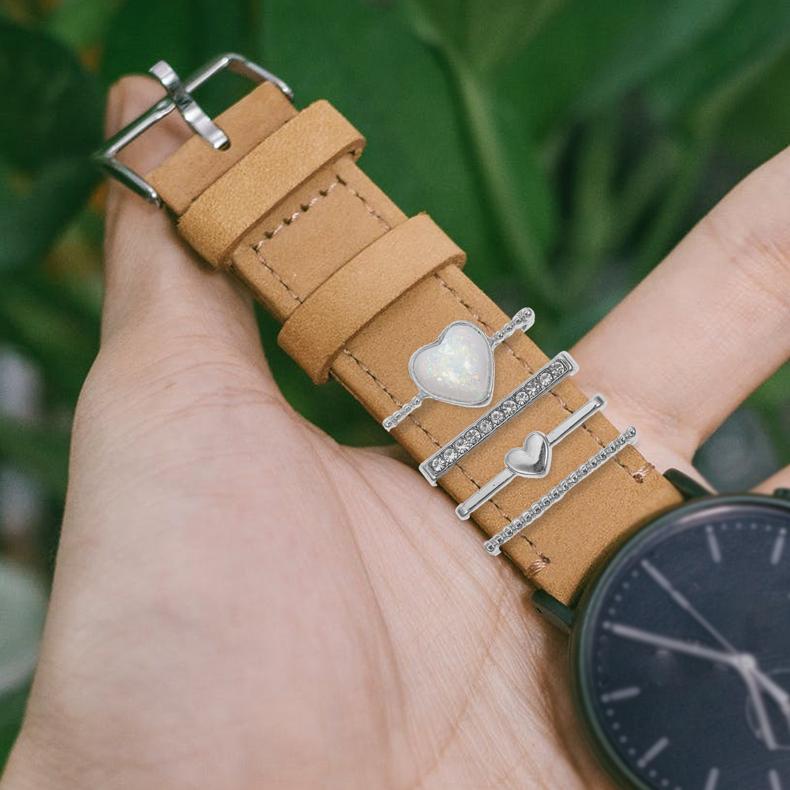 4Pcs Premium Stainless Steel W - đánh giá và giá Smartwatch Straps & Accessories