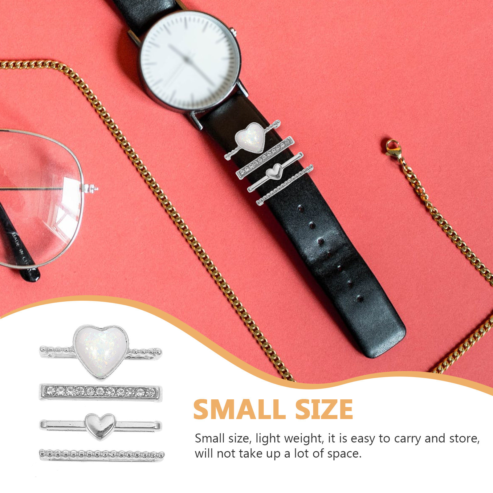 4Pcs Premium Stainless Steel W - đánh giá và giá Smartwatch Straps & Accessories