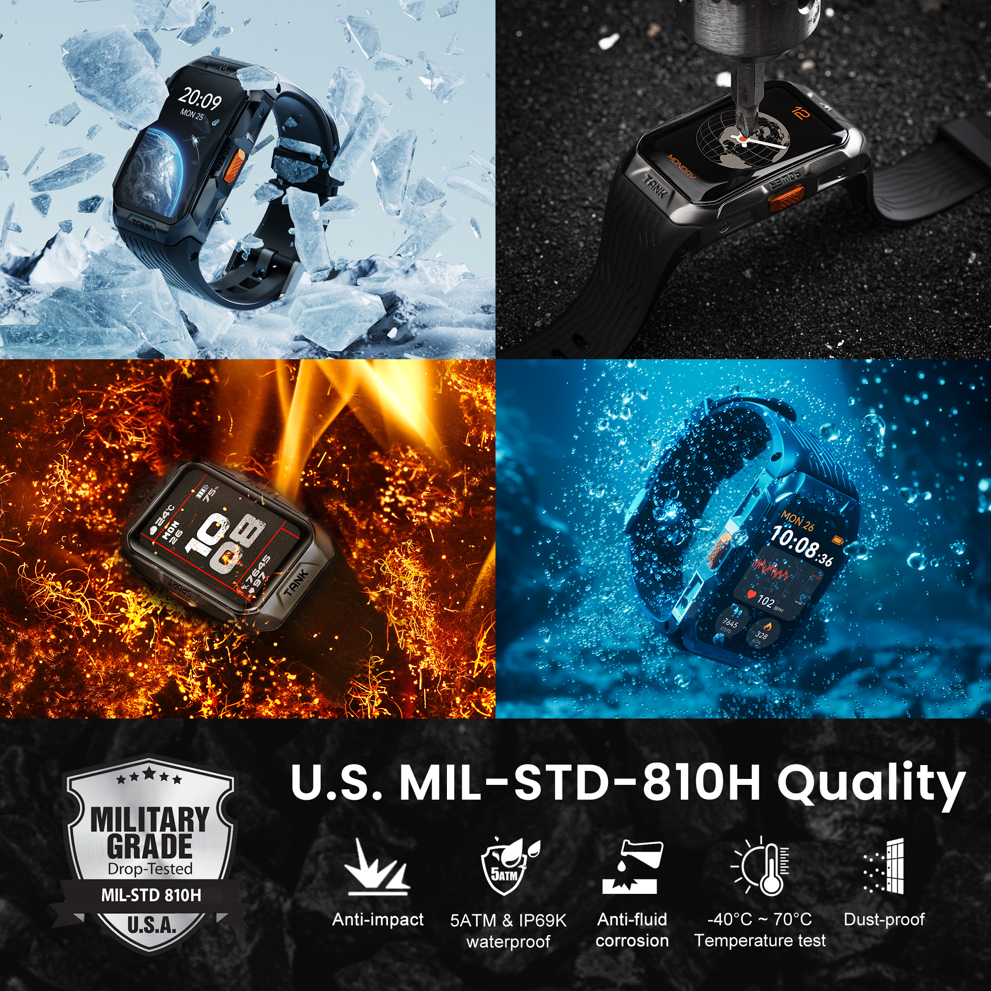 KOSPET TANK X2 Smart Watch For - đánh giá và giá Smartwatch Face