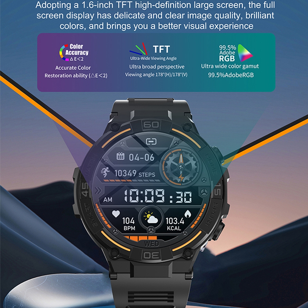 Outdoor Military Rugged Smartw - đánh giá và giá Smartwatch Face
