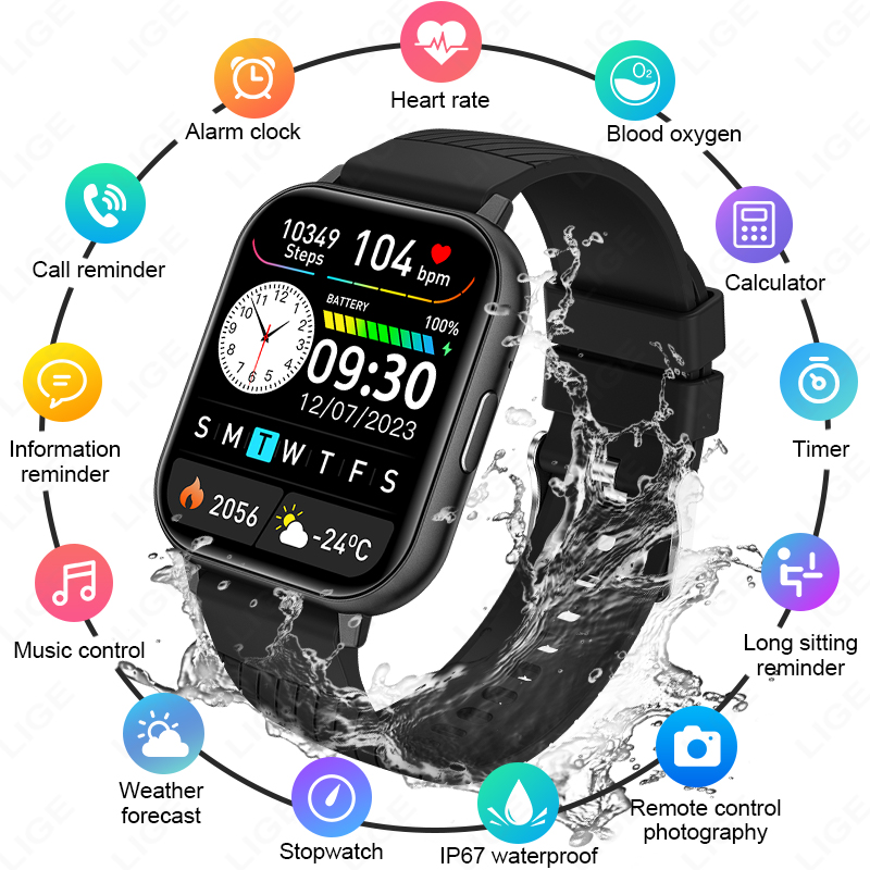 New Smart Watch Men Full Touch - đánh giá và giá Smartwatch Custom