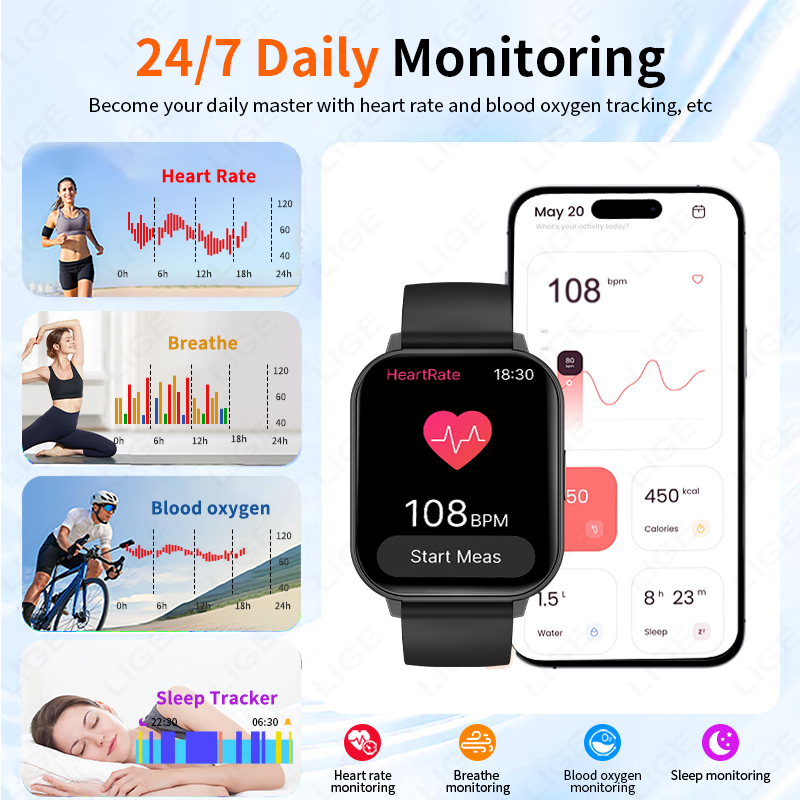 New Smart Watch Men Full Touch - đánh giá và giá Smartwatch Custom