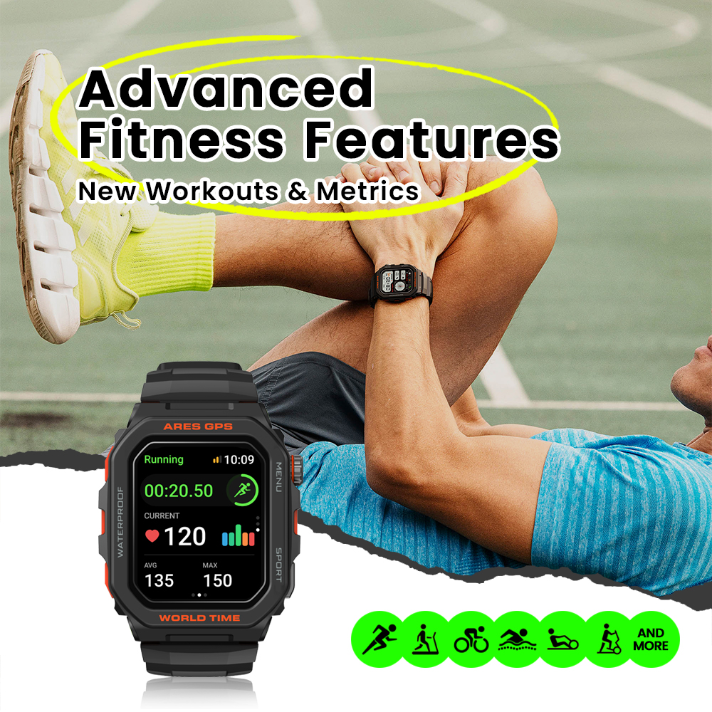 New Zeblaze Ares GPS Smart Wat - đánh giá và giá Smartwatch Instagram