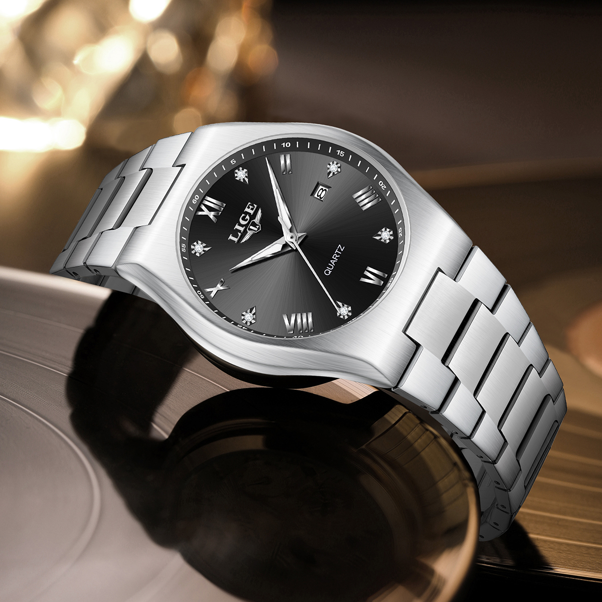 LIGE Fashion Men's Quartz Watc - đánh giá và giá Smartwatch Nexus