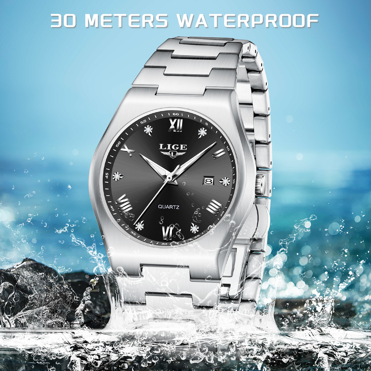 LIGE Fashion Men's Quartz Watc - đánh giá và giá Smartwatch Nexus