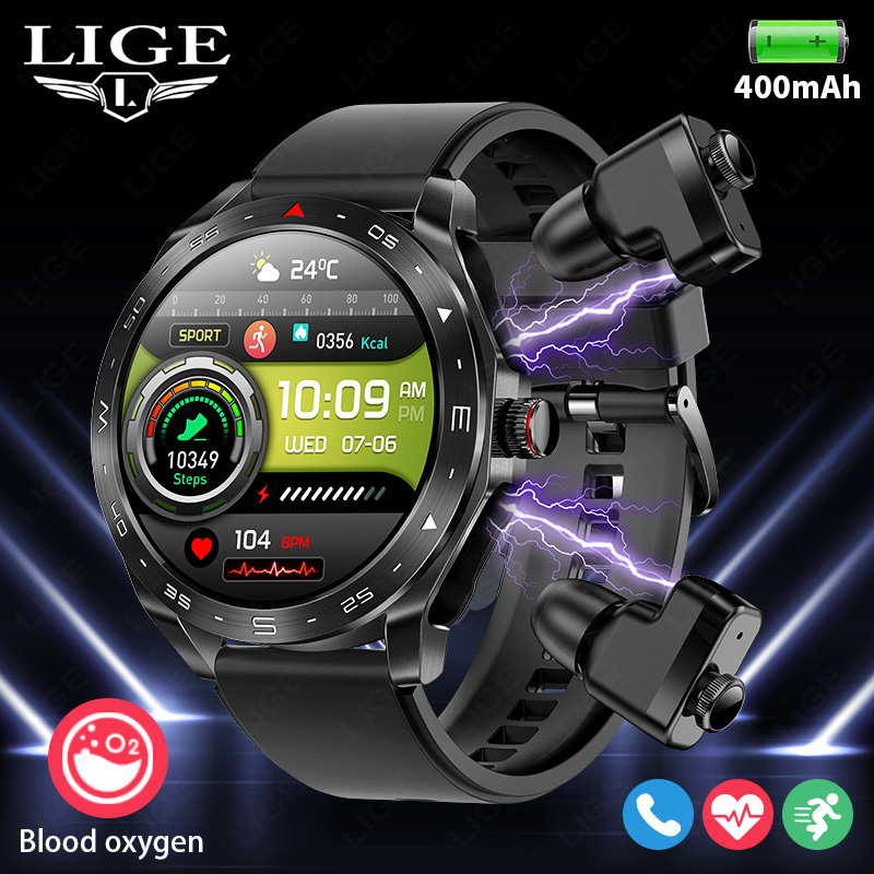 LIGE With Earbuds Bluetooth He - đánh giá và giá Smartwatch Headset