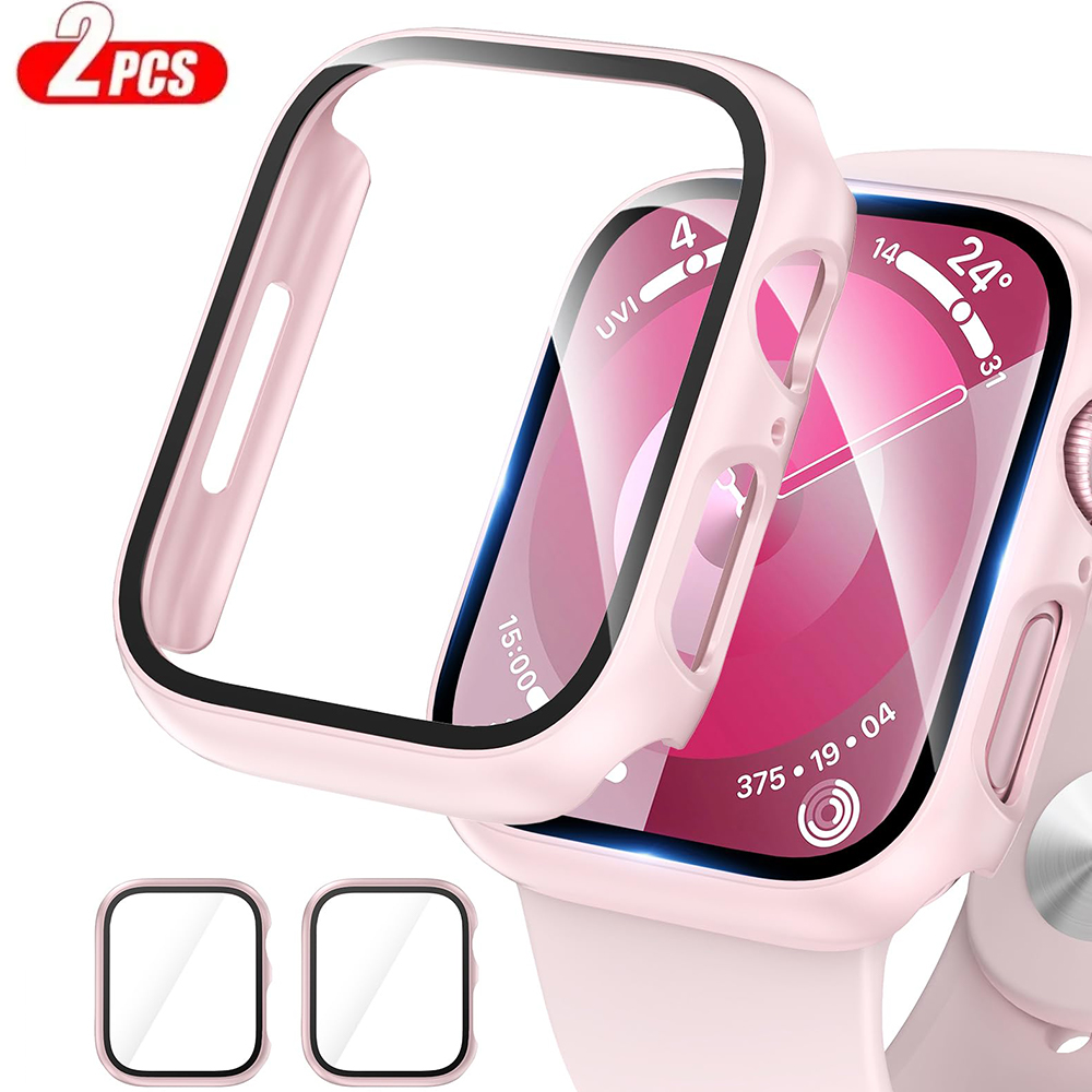 2Pcs Tempered Glass+cover For  - đánh giá và giá Smartwatch Band Accessories