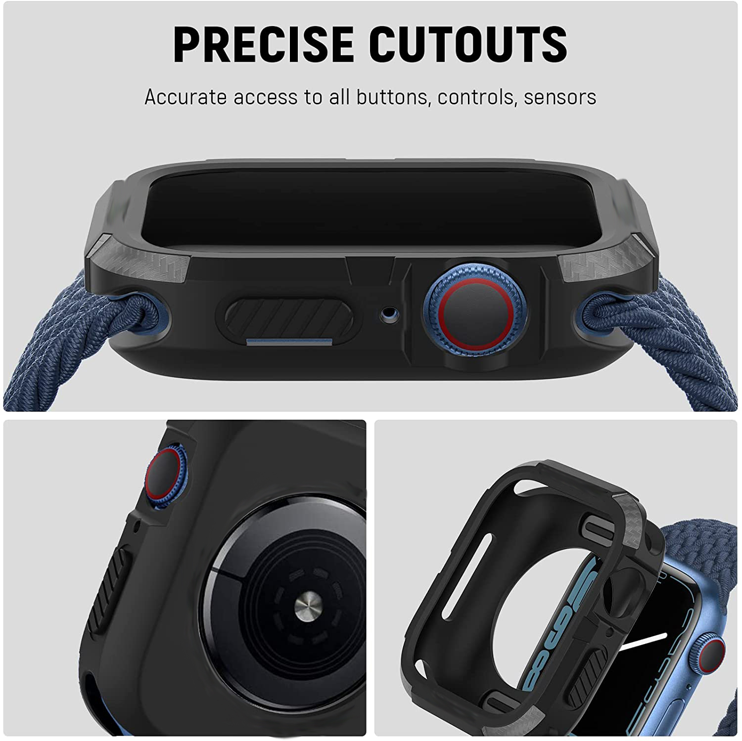 Rugged Cover for Apple Watch C - đánh giá và giá Smartwatch Band Accessories